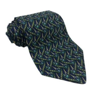 Salvatore Ferragamo Blue Vine Tie